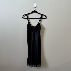 Victoria’s Secret Angels black mesh lingerie slip dress